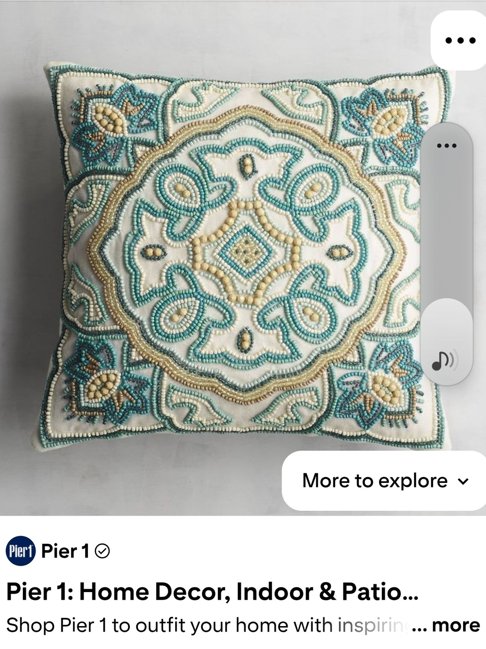 Set Of 2-Beaded Pillows - Picture 6 of 6
